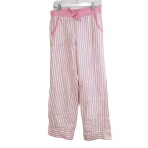 VICTORIA’S SECRET Pink Striped Pajama Bottoms M